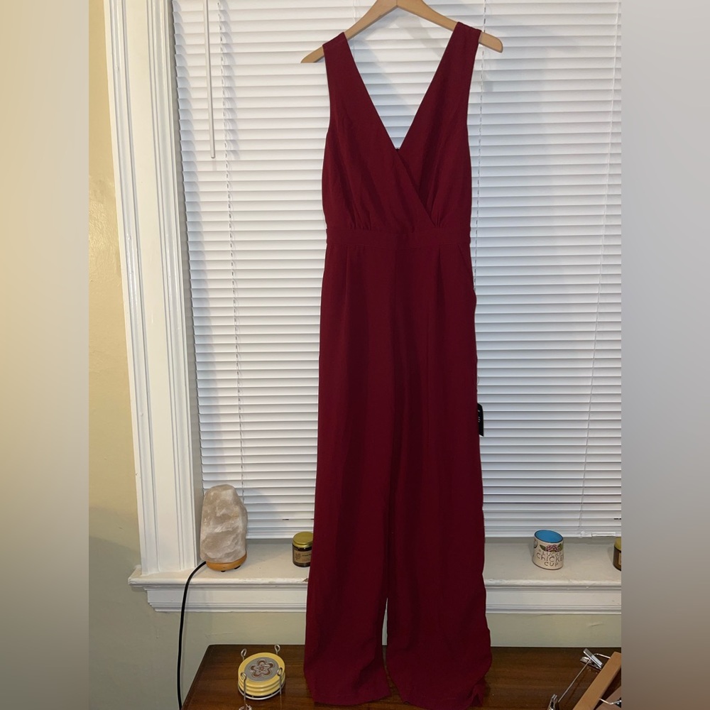 Lulu’s red jumpsuit, size M